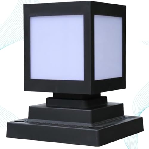 Lámpara solar para poste LED de 12 bombillas: luz resistente para decoración de terrazas