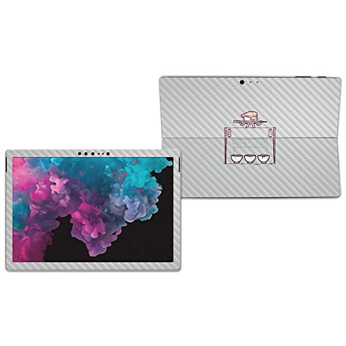 Image of MightySkins Carbon Fiber Skin for Microsoft Surface Pro 6 - Sushi Tightrope | Protective, Durable Textured Carbon Fiber Finish | Easy to Apply, Remove, and Change Styles | Made in The USA