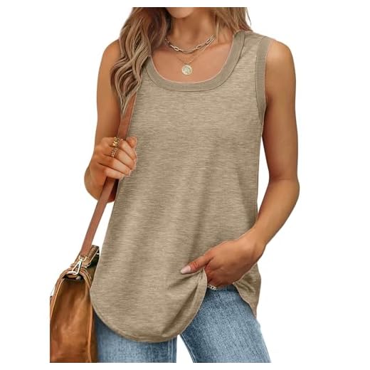 Femme T-Shirt DéBardeur Col en Rond sans Manches Eté Couleur Unie Sport Tee Hauts Chemises DéContracté Amples LâChes De Base Blouse Top