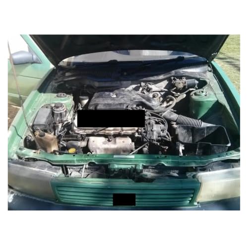 Vérins capot pour Nissan Tsuru 1992-2017 en carbone jaune - 4
