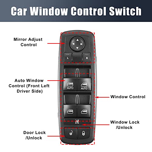 Interrupteur de vitre électrique robuste 68234092AC pour Chrysler Voyager