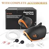 HITOP Powerful Aquarium Air Pump, Dual Outlets Aquarium air pump, Adjustable Oxygen Aerator with accessories, for 60-600L Fish Tank - Image 6