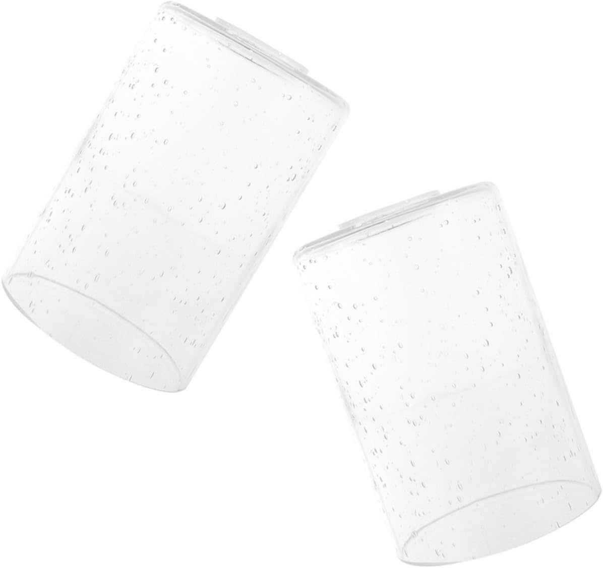 POPETPOP 2pcs Glass Lampshade Replacement for Ceiling Lights Decorative Hanging Light Cover for Pendant Fixtures and Chandeliers