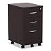 Alera ALEVA572816ES Valencia Mobile B/B/F Pedestal File, 15 7/8 x 20 1/2 x 28 3/8, Espresso