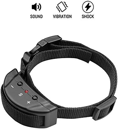Petiner Bark Collar Shock Dog Collar No Bark Electric Safe Anti-Barking Collar, Humane and Harmless, No Pain, Effective for Small, Medium, Large Dogs with Battery