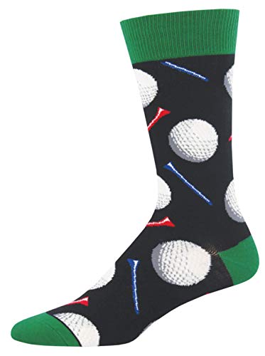 Socksmith Tee It Up Socks Black Size 10-13, 1 EA