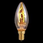 LED's light – Edison LED-Filament-Kerze dimmbar E14 2,5 Watt Einzelwendel 
