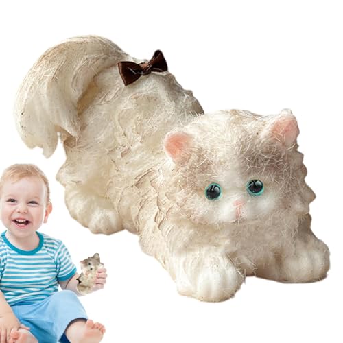 ソフトスクイーズ動物おもちゃ、猫の形のゆっくりと上昇するおもちゃ、そわそわハンドスクイーズおもちゃ、子供用スクイーズ猫のおもちゃ動物ストレス解消おもちゃゆっくり上昇するフィジェットおもちゃノベルティ動物スクイーズおもちゃ