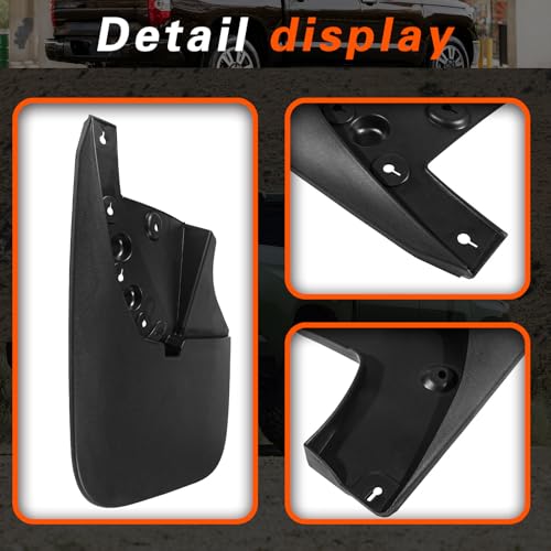 Image of Mud Flaps Compatible with for Toyota Tundra 2007-2021 Without Fender Flares Mud Guards for Trucks 4pcs Splash Guards Front & Rear Side