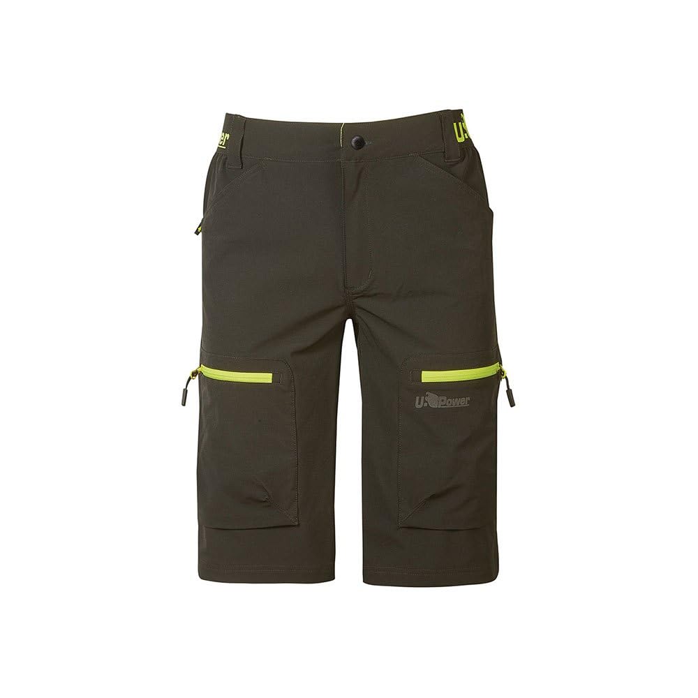 Upower Verde Oscuro, Zapatos de Seguridad y contra Incendios Hombre