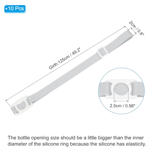 Image of PATIKIL Water Bottle Lanyard, Adjustable Holder Shoulder Strap with Ring Buckle Carrier Clips for Walk Outdoor