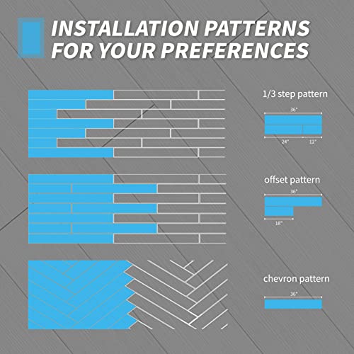 Art3D 36-Pack 54 Sq.ft Peel And Stick Floor Tiles Vinyl Plank Flooring Wood Look, Adhesive And Waterproof Tile Sticker For Bedroom, Living Room, Kitchen, Rv In White #TOP7