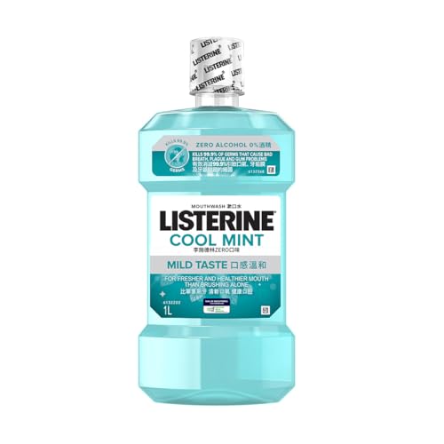 Listerine Mouthwash Cool Mint Zero (0% Alcohol) 1000ml (1L)