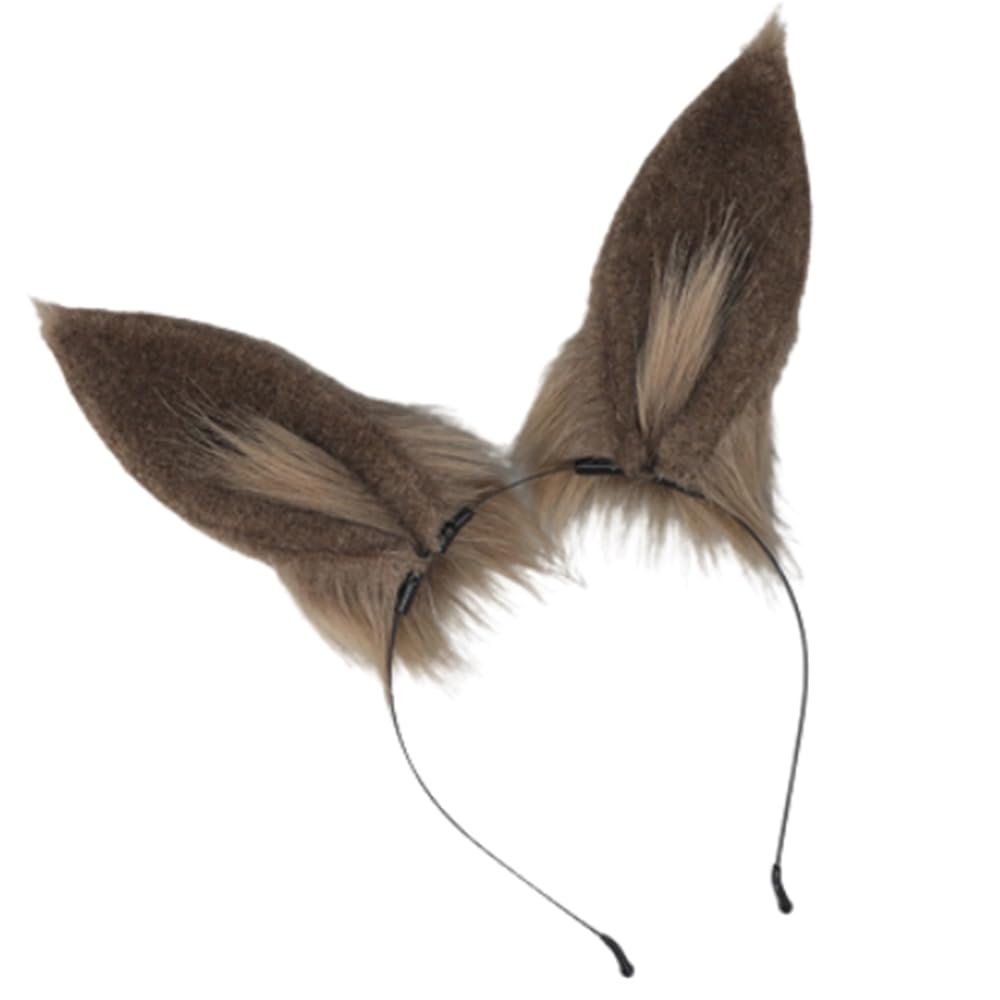 TTYAO REII Horse Ears Headband Faux Fur Animals Ears Headwear Farm Horse Costume Hair Accessories for Cosplay Party