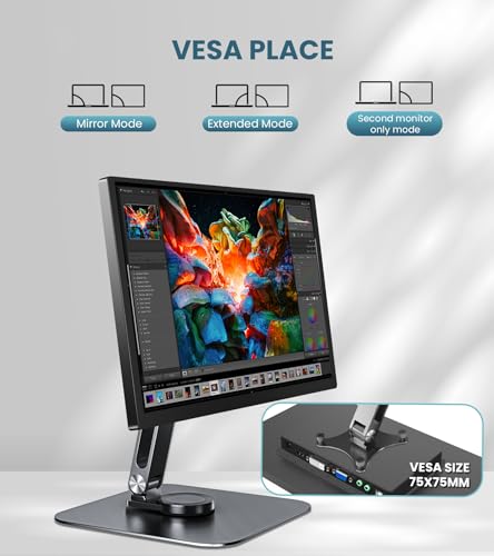 Image of 14-Inch Industrial Use Touchscreen Monitor FHD 1920x1200 HDR IPS 500 nits 100% sRGB Multi-Port HDMI VGA DVI Compatible with Laptop PC PS5 /PS4 Xbox /Game