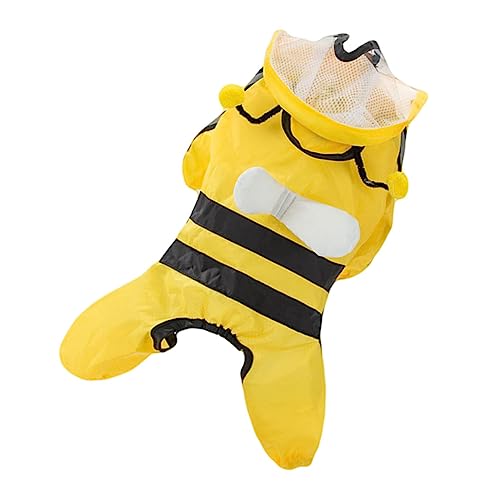 Totority Dog Rain Gear Small Dog Raincoat Waterproof Poncho Stylish Hooded Jacket