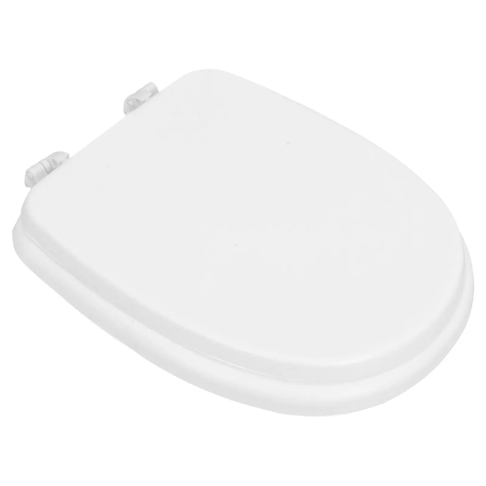 Soft Close Toilet Seat Soft Close Toilet Seat Lid Thick Foam Cushion Elongated Heavy Duty RV Gasket White Padded Comfortable Easy Style