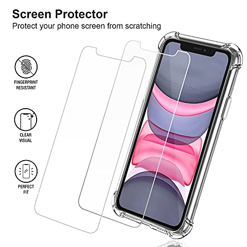 Cover Custodia per iPhone 11 con 2 Pezzi Pellicola...