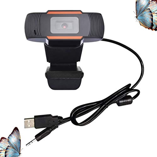 Lurrose 300000 Pixels Usb Webcam Computador Hd Streaming Cí¢mera Foco Automí¡tico Com Microfones par