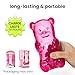 Gummygoods Squeezable Gummy Bear Night Light - Rechargeable, Portable, Squishy Lamp, 60-Min Sleep Timer - Christmas Gift for Kids & Adults, Baby Nursery, and Dorm Rooms - (Pink)