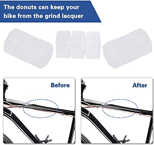4pcs Universal Inner Brake Cables for Bike, Bike Gear Cable Universal Housing Bike Repair Kit Bicycle Brake Cable Replacement Set for Mountain/Road Bike Bike Shift Cable and Transmission Cable
