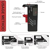 LED Digital Household Battery Tester for All Batteries Uk Battery Checker Multi Size for AA AAA C D 9V 1.5V Button Cell Batteries (Requires No Battery to Operate) - Image 5