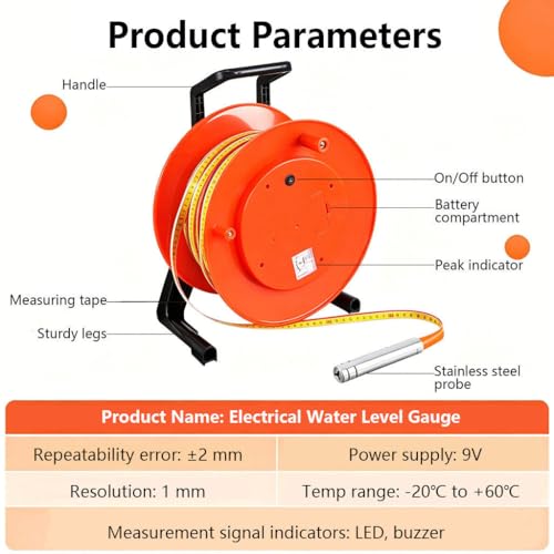 Indicateur de niveau d'eau électronique pour mesureur de puits