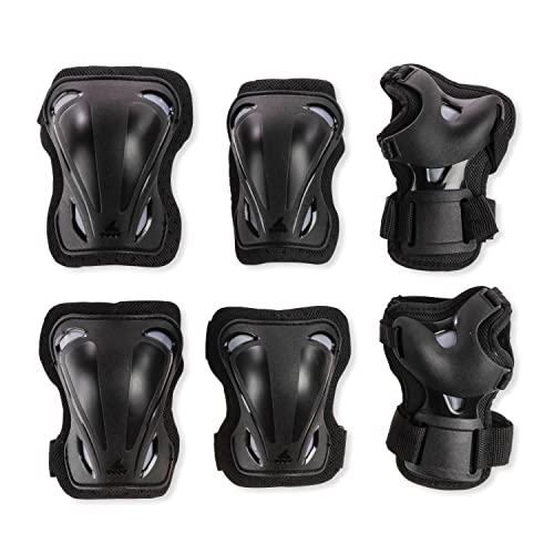 Rollerblade Unisex – ochraniacze Skate Gear 3 dla dorosłych, czarne, M
