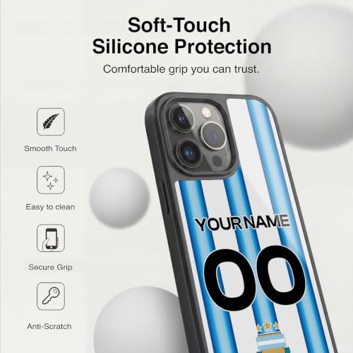 Coque Argentine iPhone 15 Pro Max personnalisable idéale pour les soirées match de foot