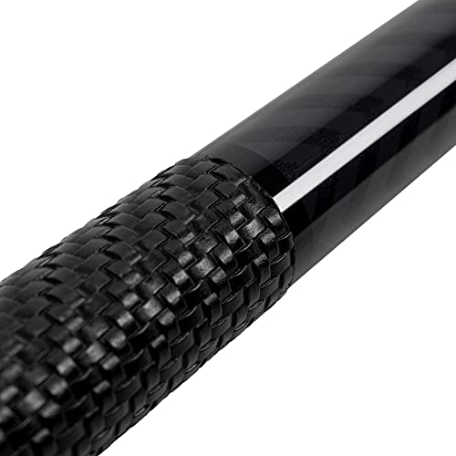 Imperial Chevron 58 Inch Maple 2-Piece Premium Billiard Cue Pool Stick, Black, With Wrap #TOP4