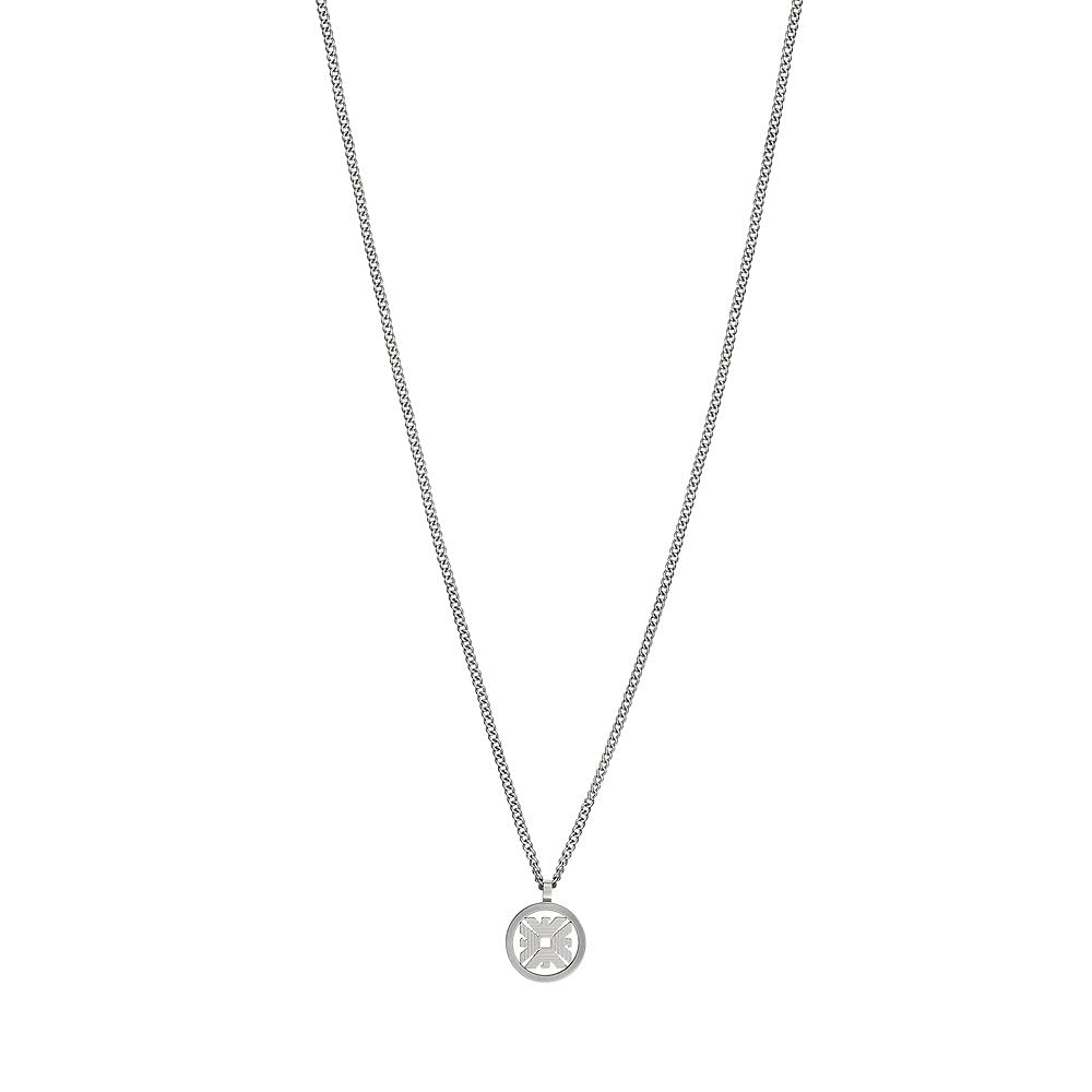 Emporio Armani Men's Stainless Steel with lobster clasp closure Pendant necklace
