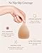Bare Babe Triangle Adhesive Nipple Covers - Sticky Reusable Silicone Breast Stickers - Waterproof, Nude, 4 Shades (Honey, Large)