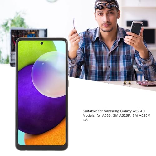 Rankomu pekskärm för Samsung Galaxy A52 4G med verktyg, svart