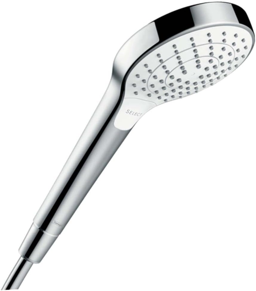 Croma Select S 110 Vario hand shower, 3 spray modes, white/chrome