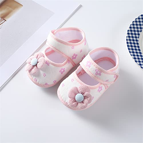 Baby Toddler Sandals Infant Girls Boys Shoes Flowers Princess Shoes Soft Sole Prewalker Summer Shoes (Pink, 4.5 Infant)3
