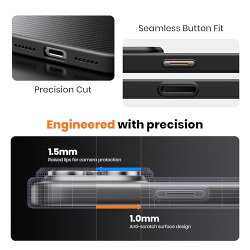 Coque en carbone iPhone 17 Pro Max antichoc Magsafe avec support de visionnage - 7