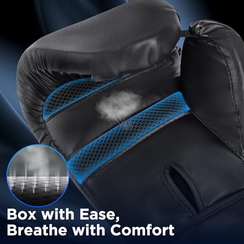 JUOIFIP Boxhandschuhe, Muay Thai Kickboxen Sparring für Lange Haltbarkeit, Männer und Frauen Kickboxhandschuhe für Kampfsport, MMA, Sparring, Muay Thai und Boxen, 14oz