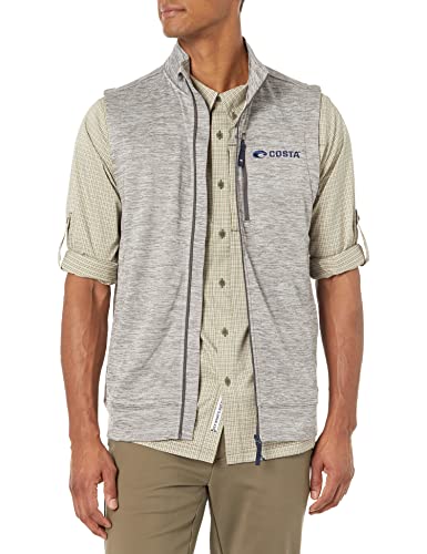 Image of Costa Del Mar Unisex Harbor Full Zip Fleece Vest