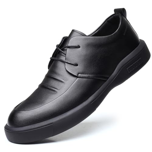 Dress Shoes for Men Men's Genuine Leather Business Casual Shoes with Rubber Outsole