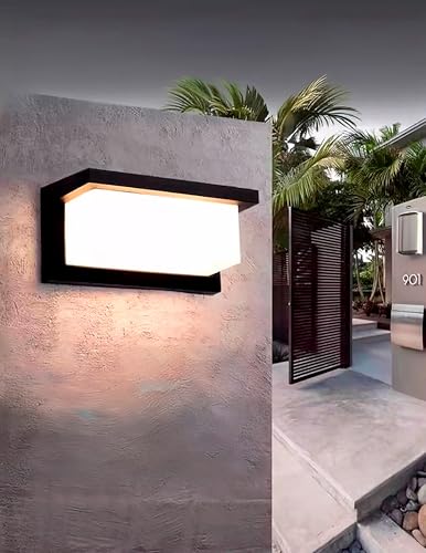Luz Solar de pared Aplique Solar cuadrado con diseño atractivo y funcional, ideal para jardín, porche o terraza Lampara Solar pared pequeña. Resistencia IP65. 100.000h de vida util garantizadas.