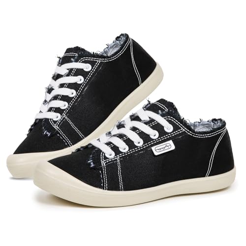 Women's Canvas Sneakers with Arch Support