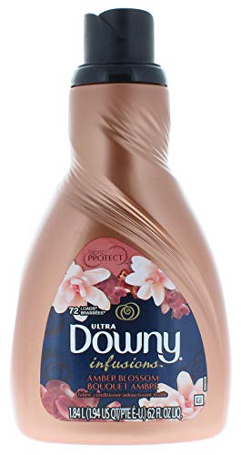 Downy Infusions Amber Blossom Liquid Fabric Softener and Conditioner 62 FL Oz (72 Loads Total)