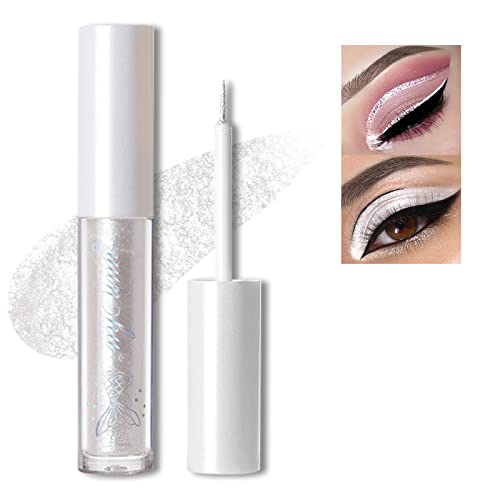 Erinde 4Pcs Liquid Glitter Eyeliner Eyeshadow Makeup, Tear Drop, Shimmer Metallic, Long Wearing Waterproof, Twinkle Under Eye Makeup Shadow Christmas Makeup #TOP1