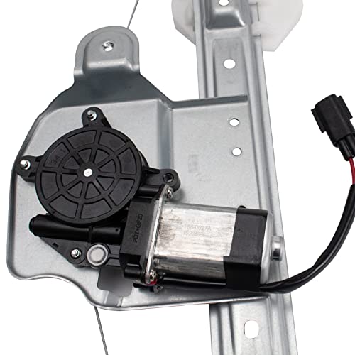 Image of TRQ Rear Driver Side Power Window Motor and Regulator Assembly Power Compatible with 2004-2008 Chrysler Pacifica
