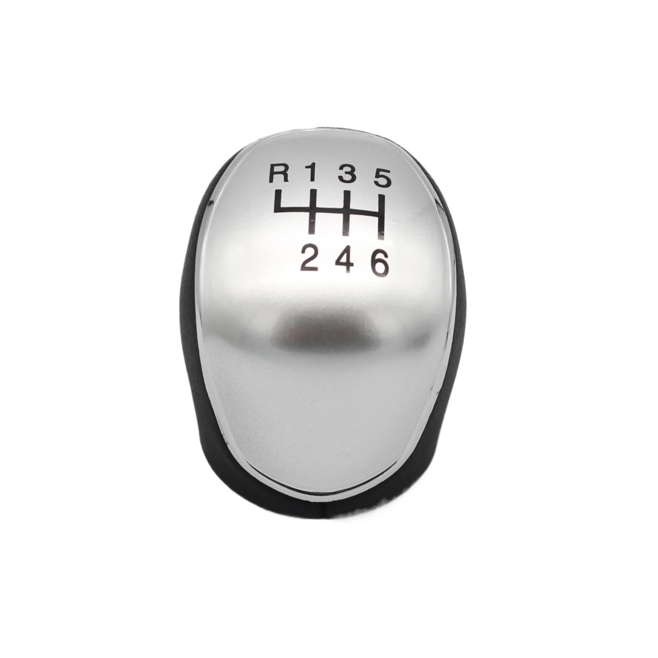 AHRPKAMERD Gear Shift Knob 1PCS for Mondeo 4 Mk4 for Focus for S-Max for C- Max for Kuga for Galaxy 5/6 Speed Gear Shift Knob Shift knob(Silver 6 Speed)