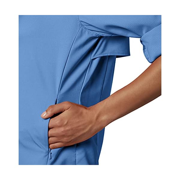 Columbia-Womens-PFG-Tamiami-II-UPF-40-Long-Sleeve-Fishing-Shirt Columbia Women's Tamiami II Long Sleeve Shirt, White Cap(blue), X-Large