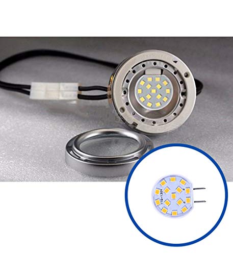 Lekibop G8 Led Bulbs Beads Lighting 110V 2.5W Energy Saving Corn Light 15 Pcs 2835 Smd Bi-Pin G8 Base No Strobe Flicker Free Halogen Replacement Bulb Under-Cabinet Light Puck Light (Cool White, 5 Pcs) #TOP5