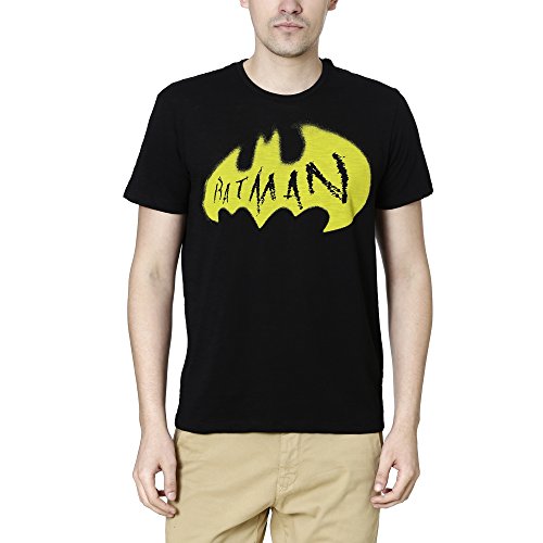 Image of Batman by Free Authority Men's Printed Regular Fit T-Shirt
