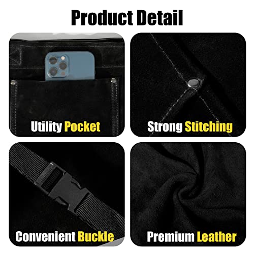 Leather Welding Pants Split Leg