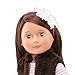 Our Generation – 18-Inch Fashion Doll – Lifelike Brown Eyes & Brunette Hair – Faux – Fur Vest Outfit – Pretend Play 3+ Years – Sienna
